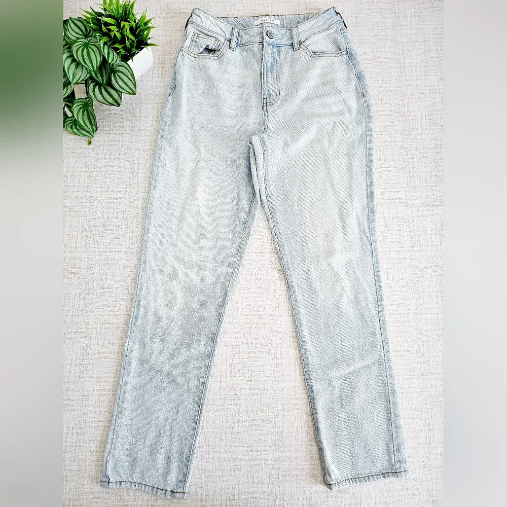 Pacsun Mom Light Blue Jeans High Waist 100% Cotton SZ 25 - Picture 3 of 12